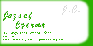jozsef czerna business card
